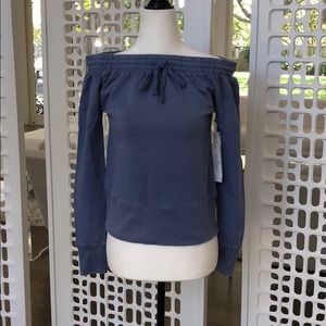 NWT Sundays NYC off the shoulder sweatshirt